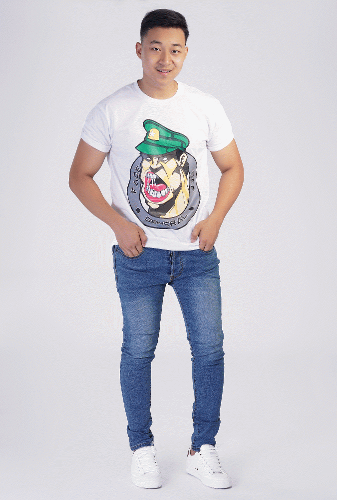 General Design Printed T-shirt (White)